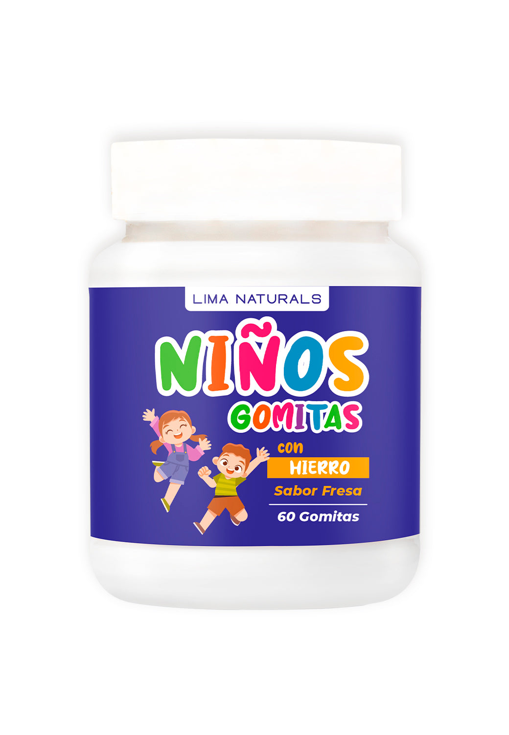 Hierro Niños 60 gomitas Lima Naturals