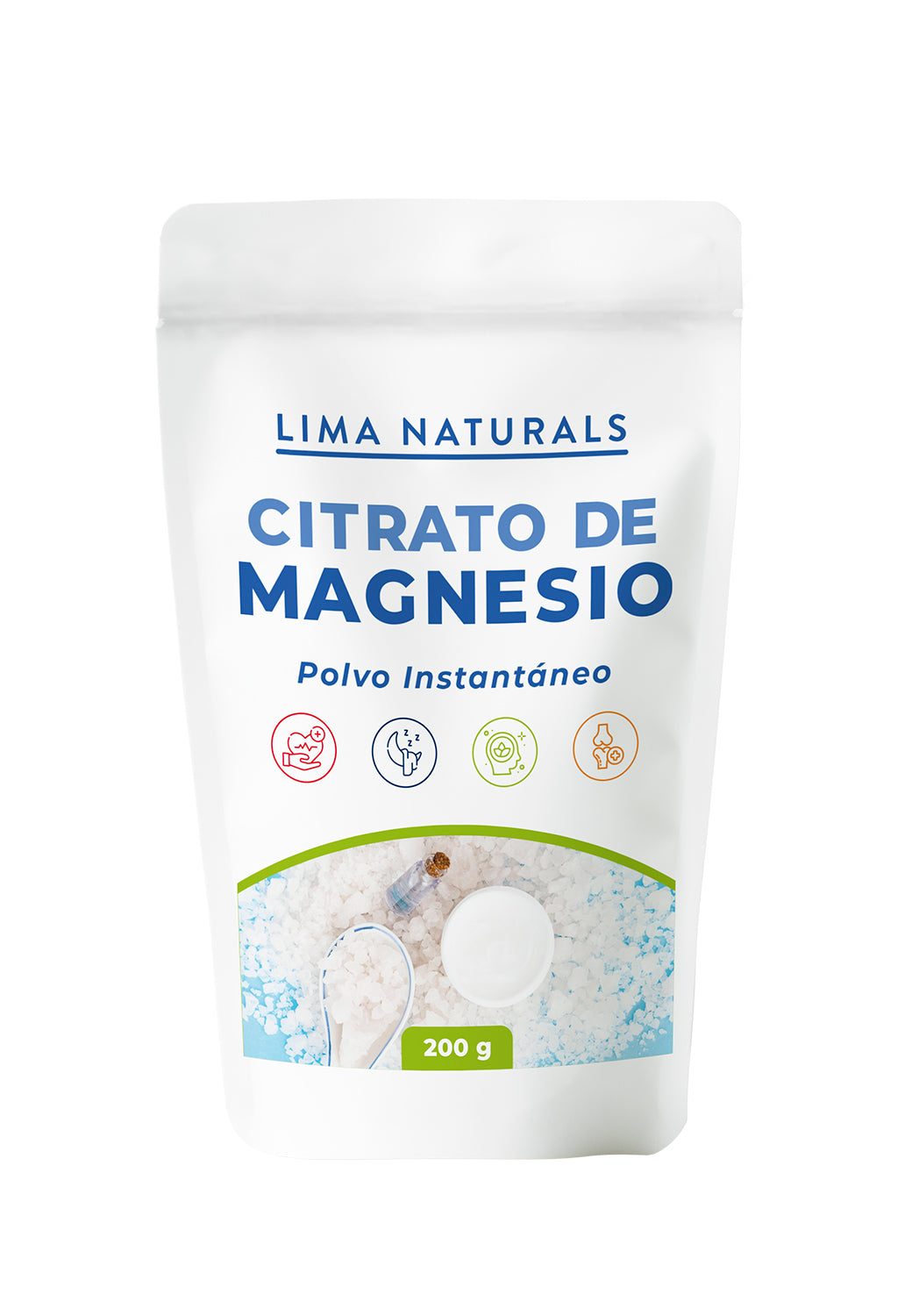 Citrato de Magnesio 200 gramos Doypack Lima Naturals