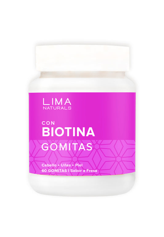 Biotina 60 gomitas Lima Naturals