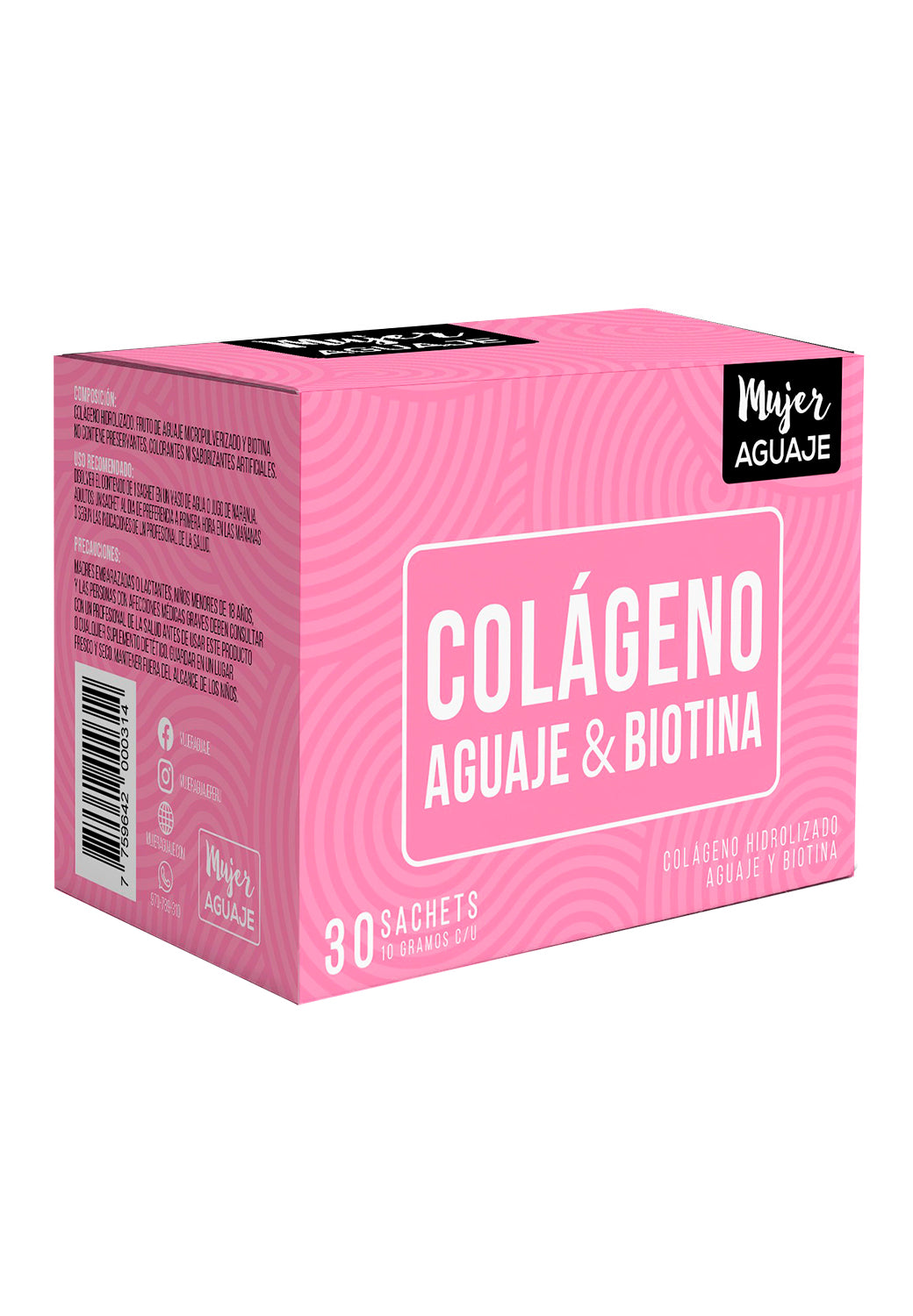 Colageno, Aguaje & Biotina 30 sachets Mujer Aguaje